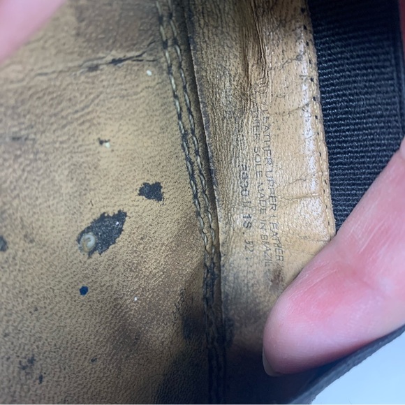 Tory Burch Black TLC Sedgewick Leather Flats W/ Gold Bow Detailing Size 9M - Picture 12 of 16